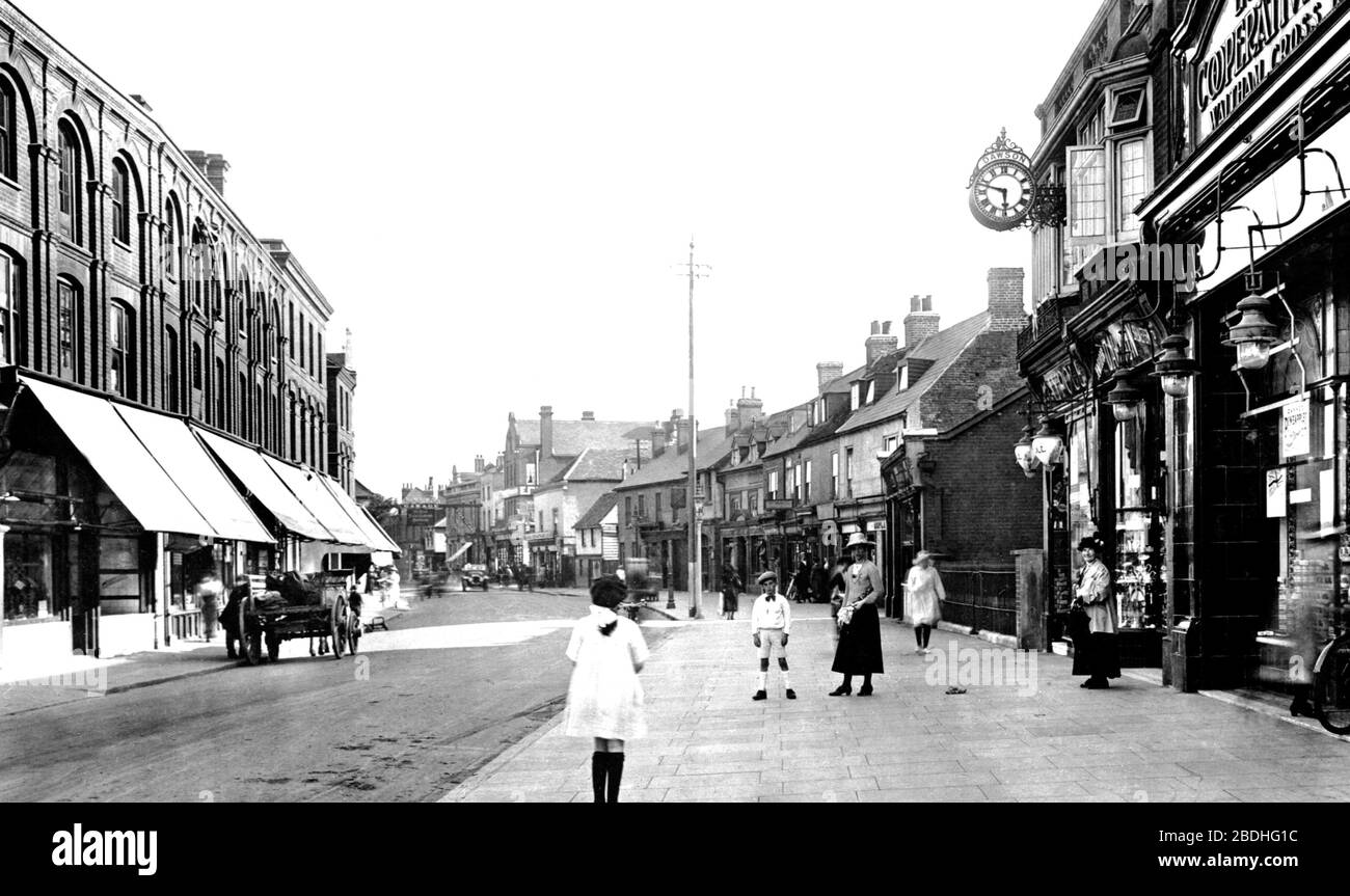 Waltham Cross, High Street 1921 Stock Photo Alamy Waltham Cross, High Street 1921 Stock Photo Alamy