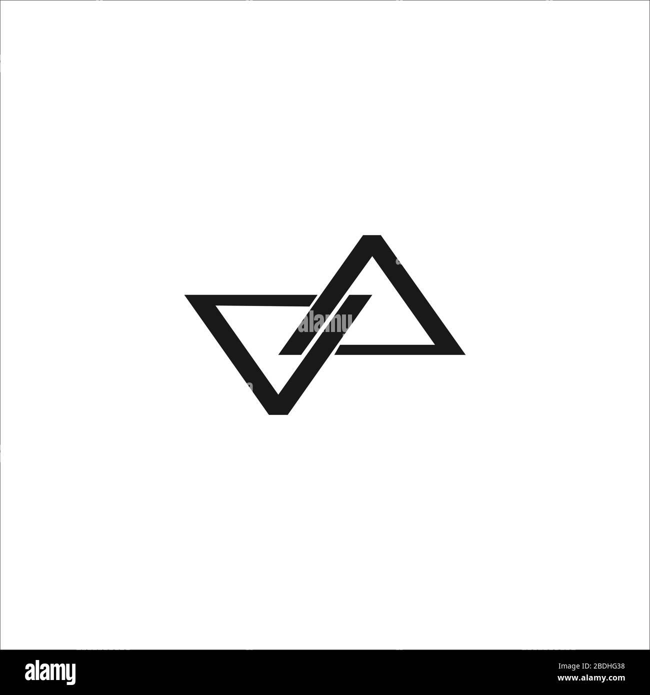 Initial letter va logo or av logo vector design templates Stock Vector ...