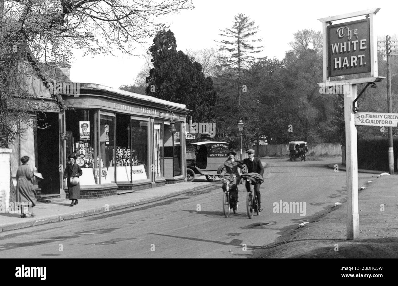 Frimley, the Village Shop 1921 Stock Photo Alamy
