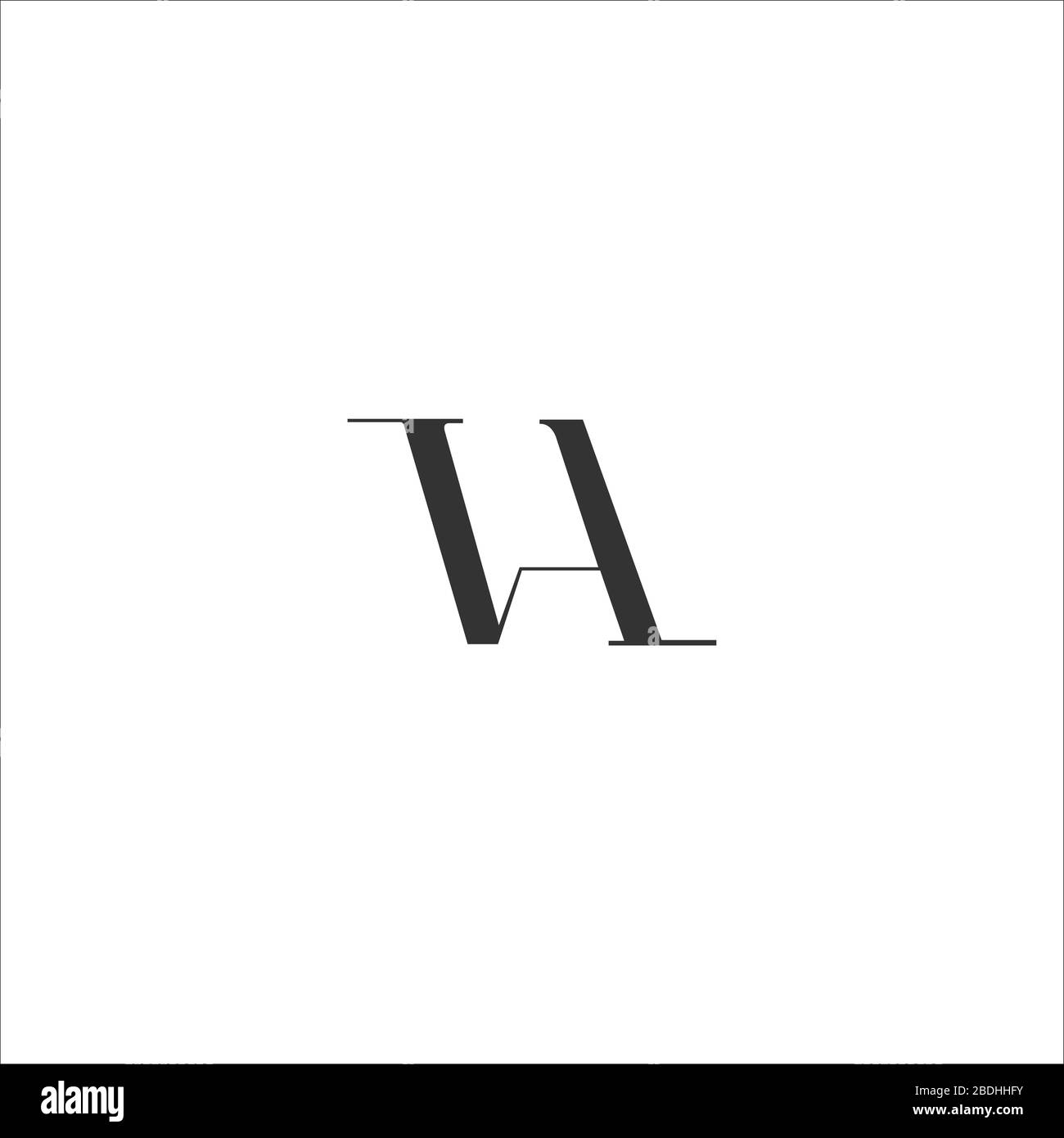 Initial letter va logo or av logo vector design templates Stock Vector ...
