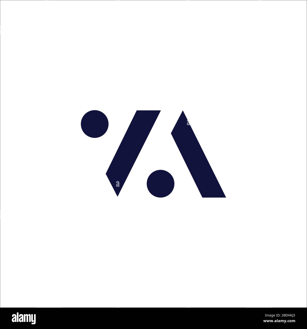 Initial letter va logo or av logo vector design templates Stock Vector ...