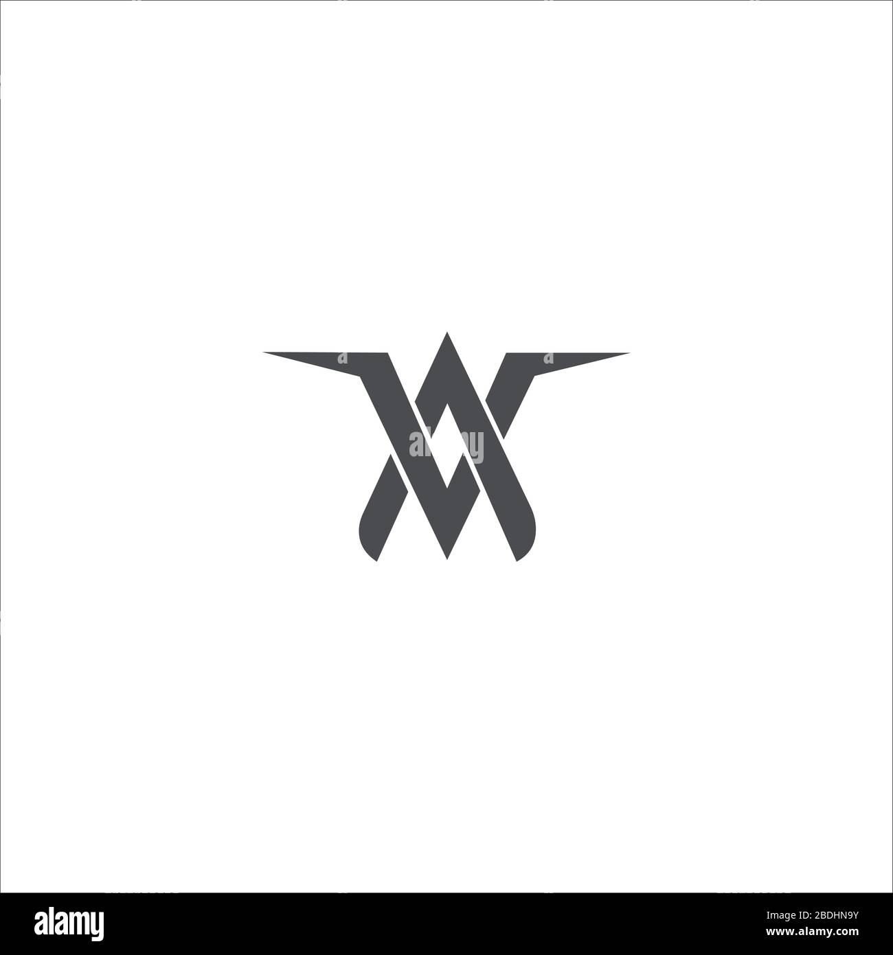 Initial letter va logo or av logo vector design templates Stock Vector