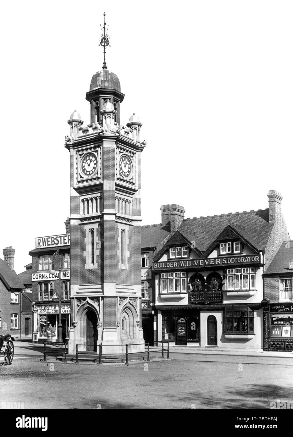 Maidenhead, Clock Tower 1911 Stock Photo Alamy