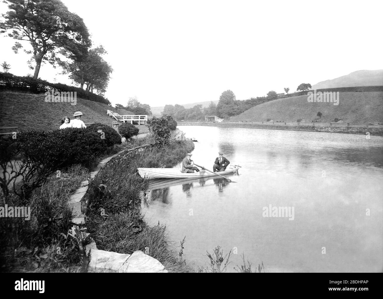 Skipton, Moorview Open Air Swimming Baths 1911 Stock Photo Alamy