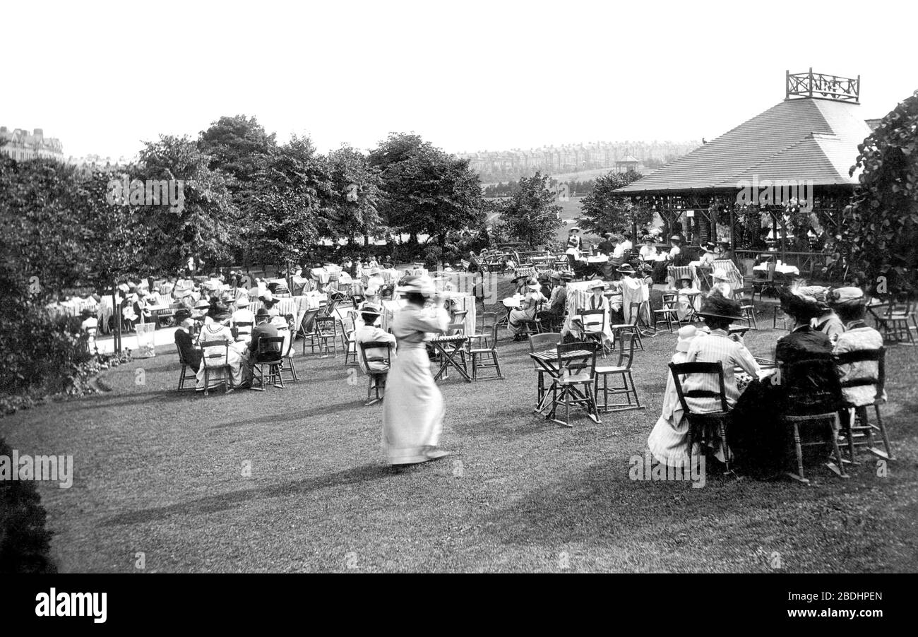 Harrogate, Valley Gardens, Tea House 1911 Stock Photo Alamy