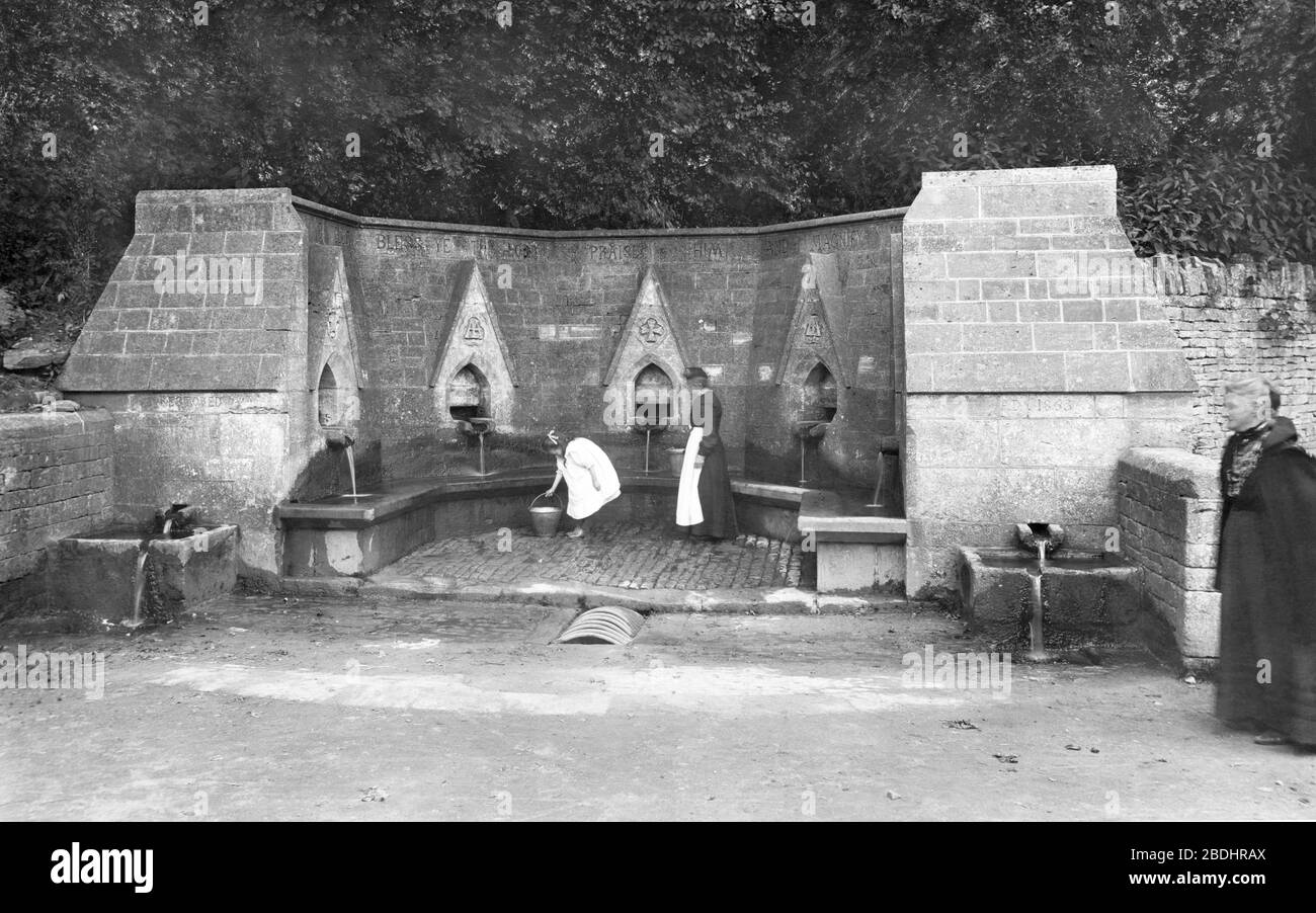 Bisley, the Seven Springs 1910 Stock Photo Alamy