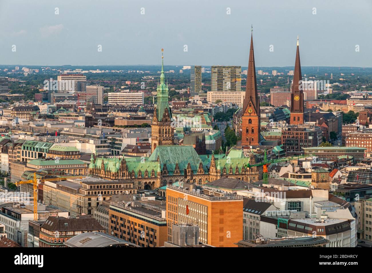 View of the Hamburg city hall Stock Photo