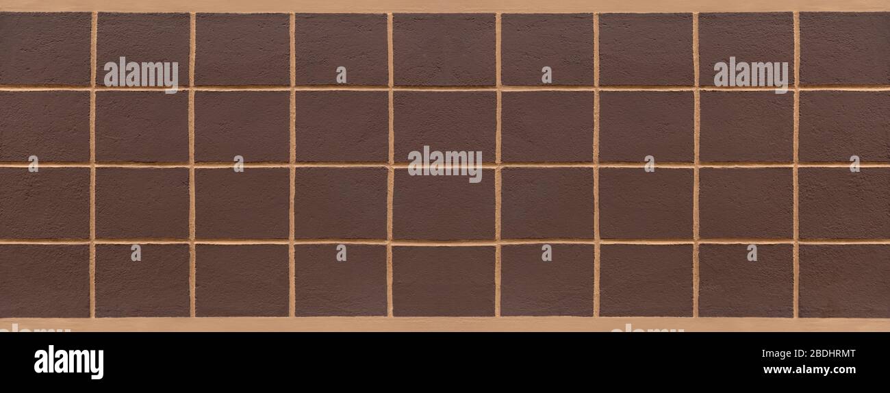 Pattern of painted brown squares on a house wall Stock Photo Alamy