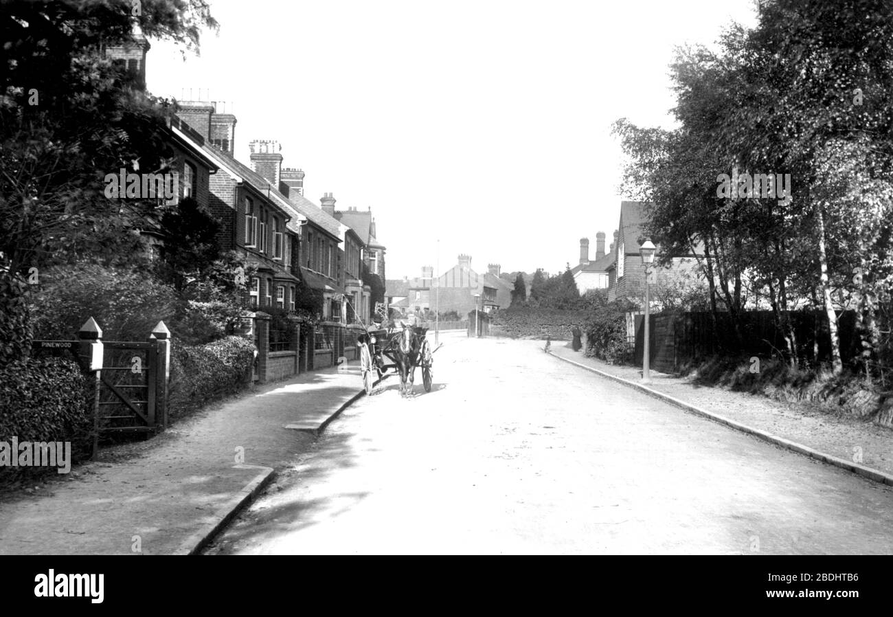 Camberley, Gordon Road 1908 Stock Photo Alamy