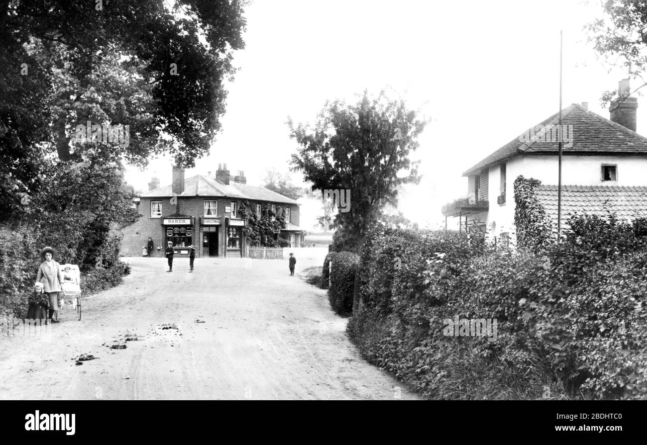 Windlesham, Village 1909 Stock Photo Alamy