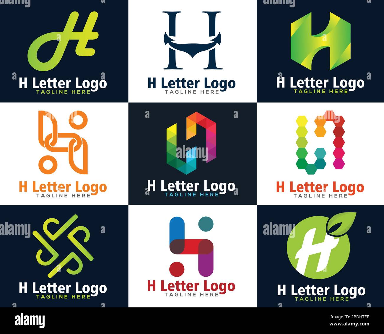 Abstract letter H logo vector design. Letter H logo icon design ...