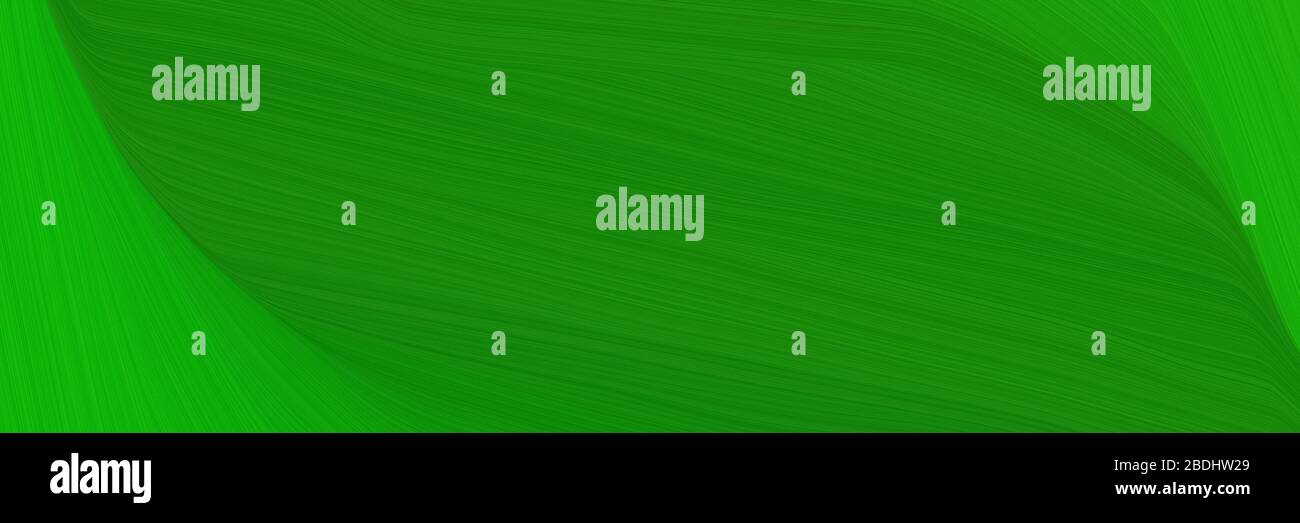 elegant flowing designed horizontal header with forest green and green ...