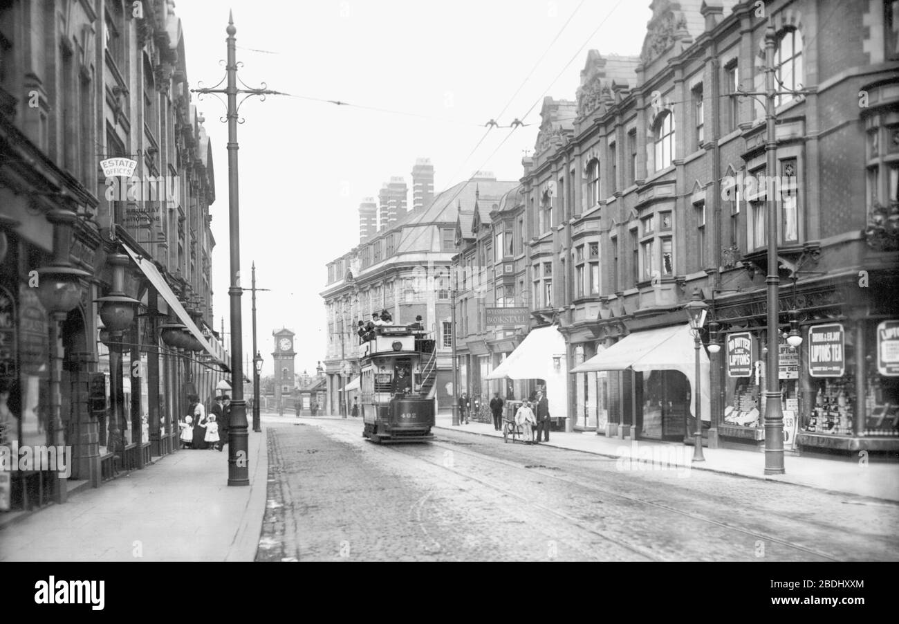 Altrincham, Stamford New Road 1907 Stock Photo Alamy