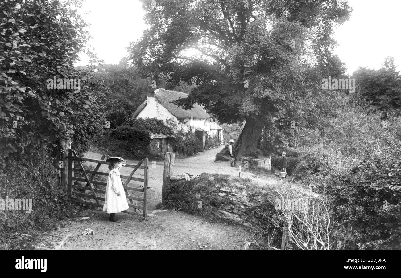 St Keyne, The Holy Well 1906 Stock Photo - Alamy