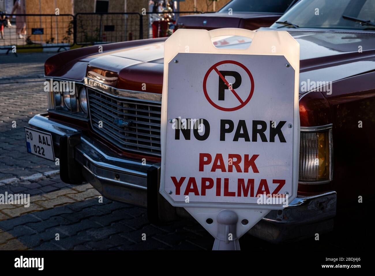 Goreme, Turkey - 31 August 2019 : Car parked in a No Park zone Stock Photo