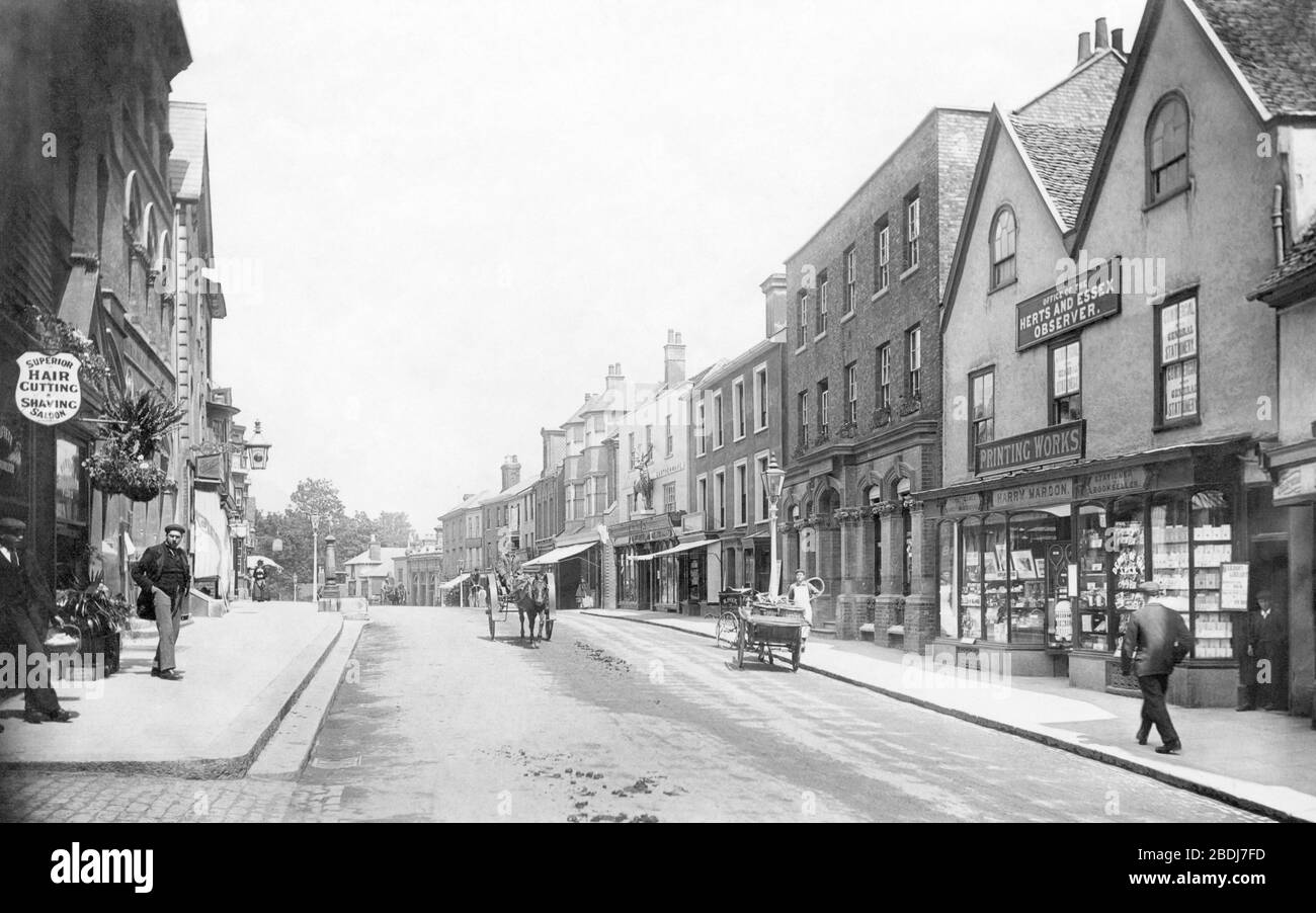 Stortford, North Street 1903 Stock Photo Alamy