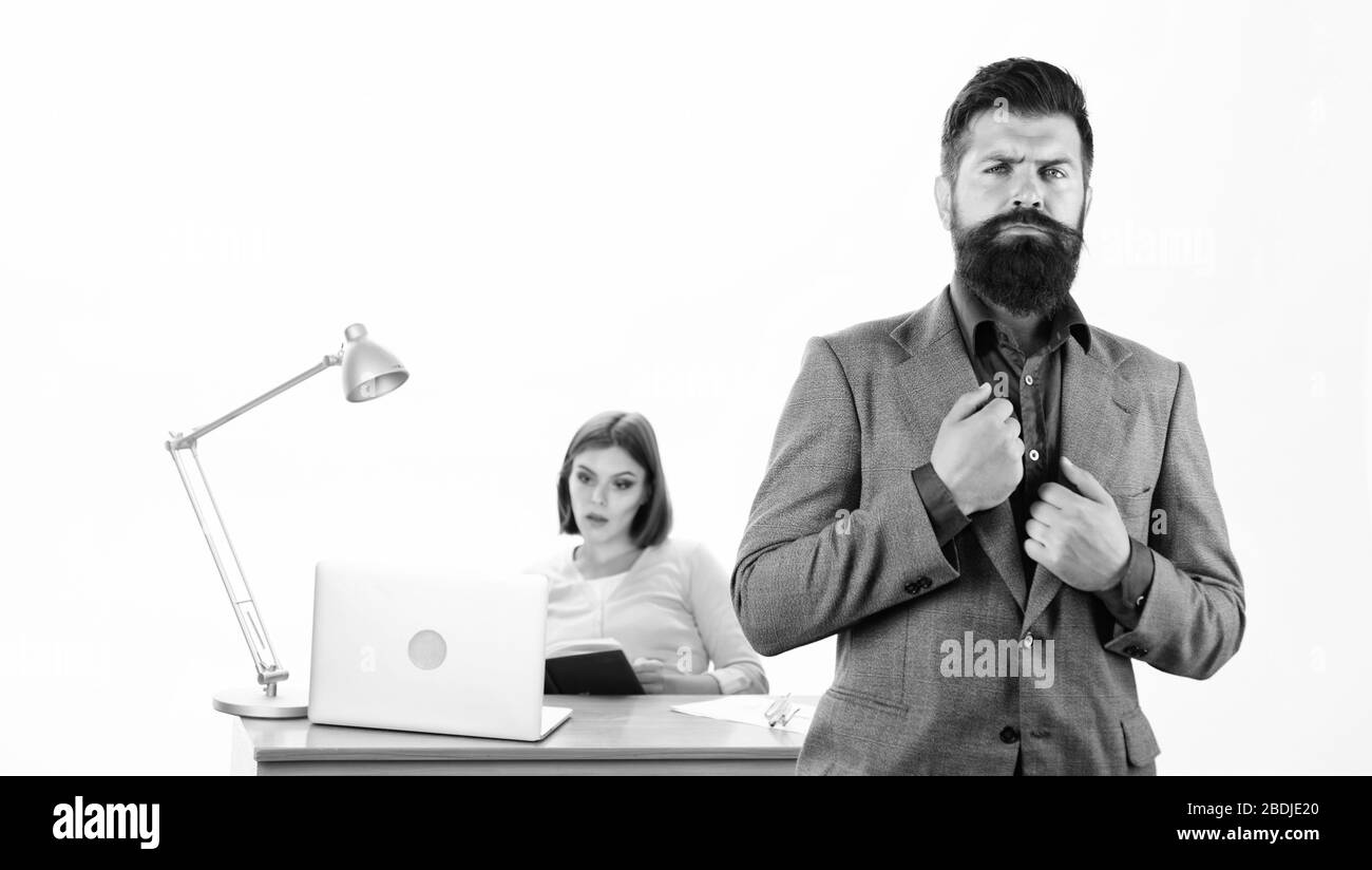 Man candidate pass interview Black and White Stock Photos & Images - Alamy