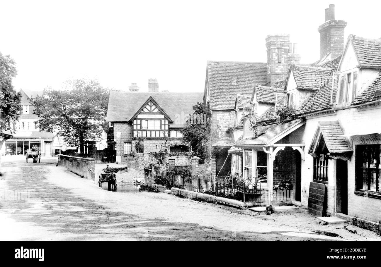 Pangbourne, the Village 1899 Stock Photo Alamy