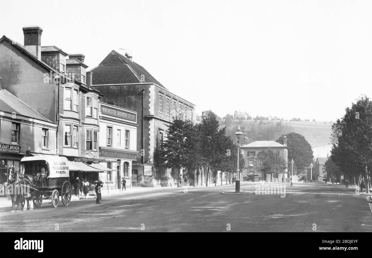 Winchester, St Giles Hill 1899 Stock Photo Alamy