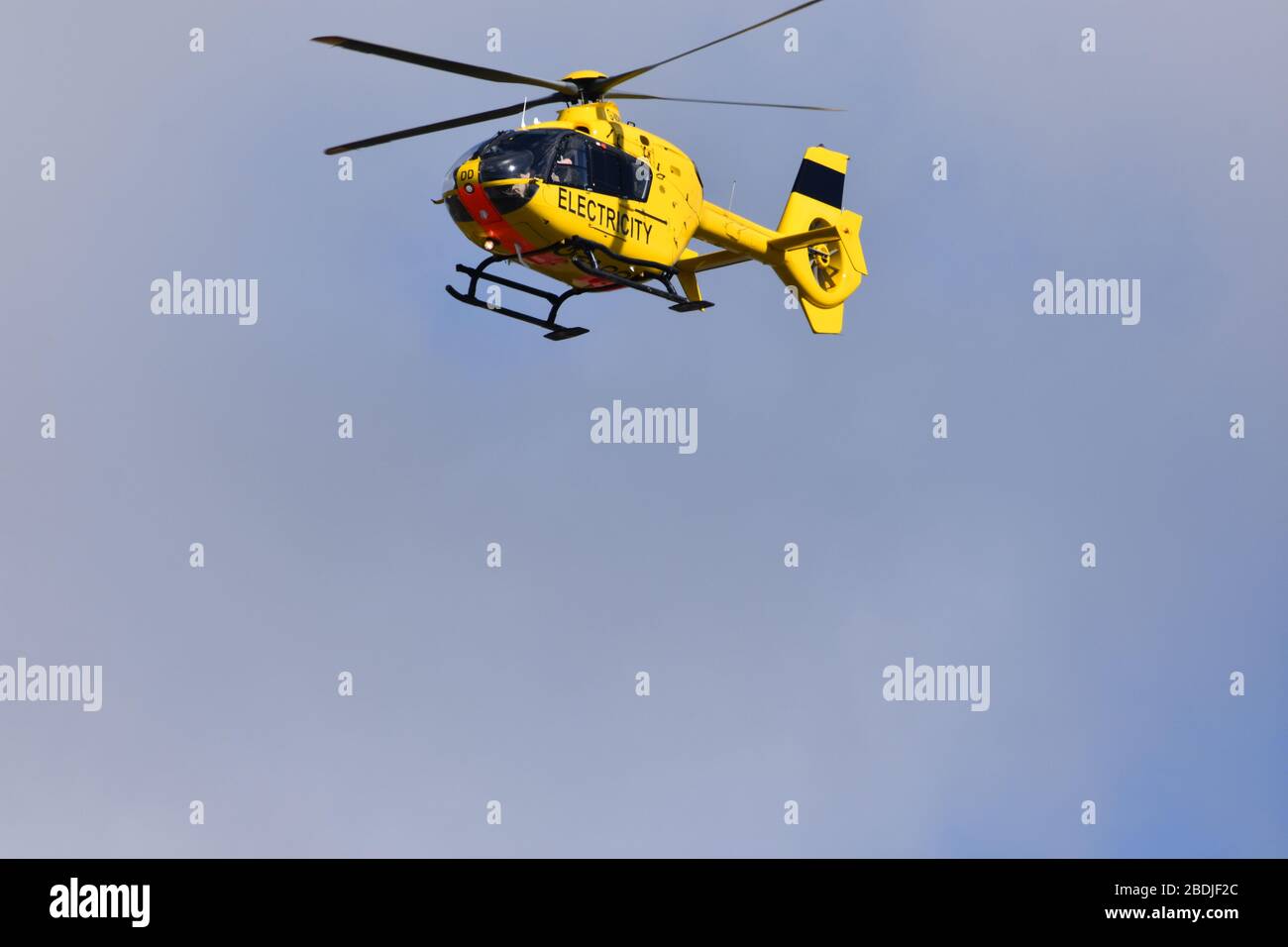 Airbus yellow helicopter uk hi-res stock photography and images - Alamy