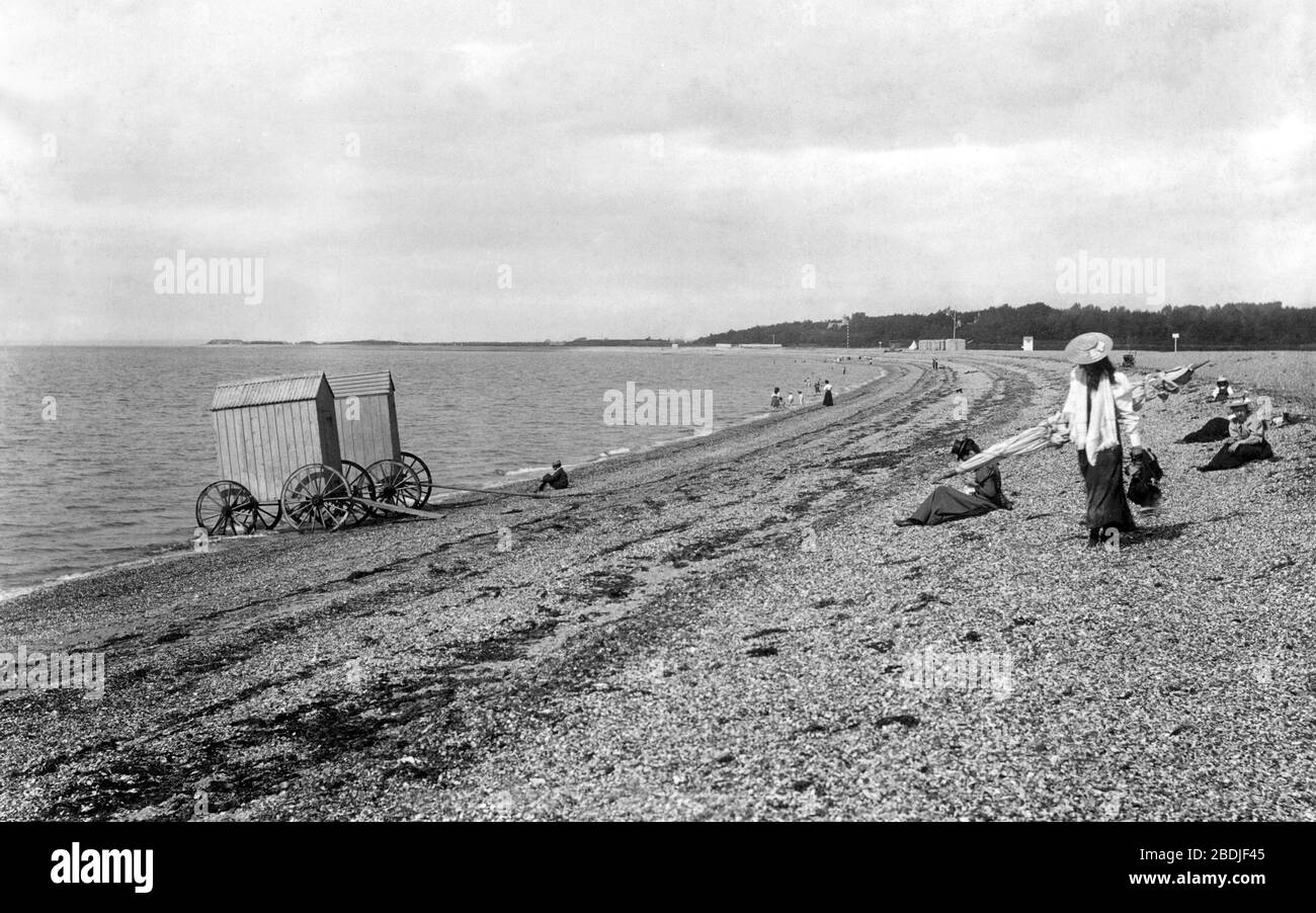 Stokes Bay, the Beach 1898 Stock Photo Alamy