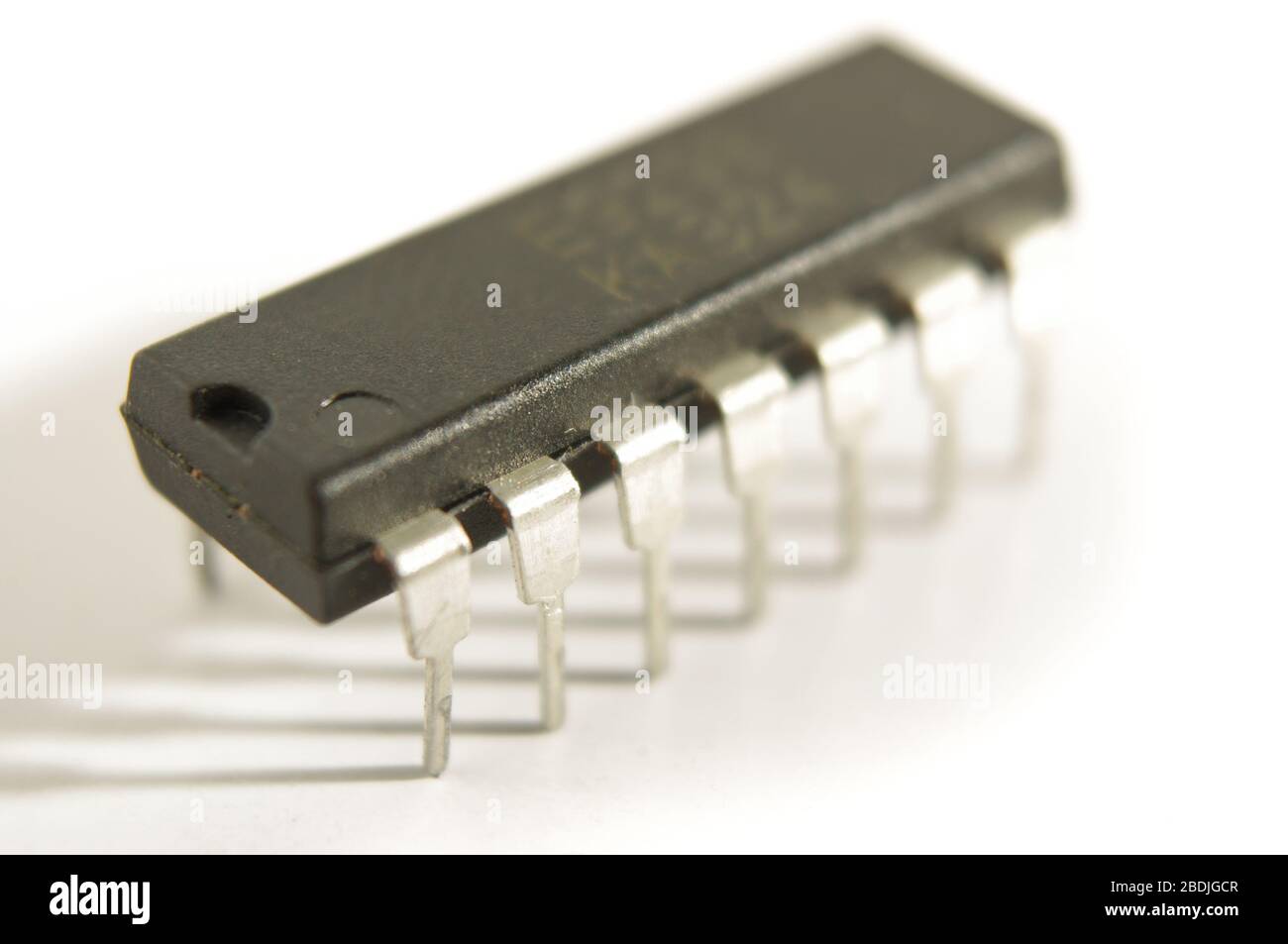 Microcontroler chip isolated on the white background Stock Photo - Alamy