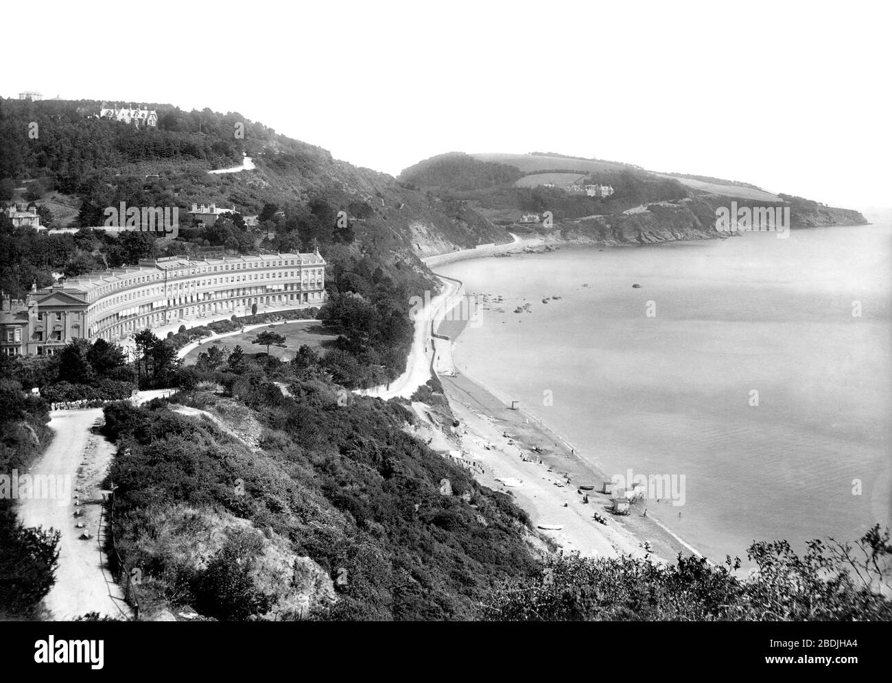 Torquay, Hesketh Crescent 1896 Stock Photo Alamy
