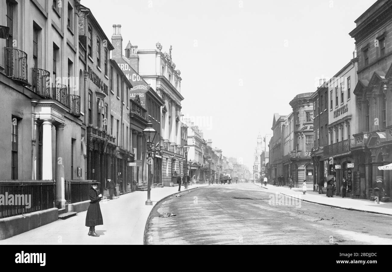 Doncaster, High Street 1895 Stock Photo Alamy