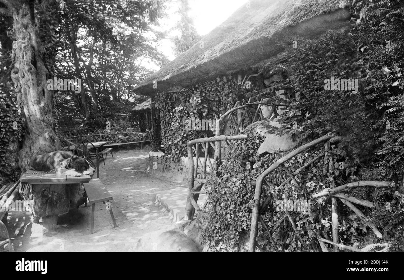 River Wye, Moss Cottage 1893 Stock Photo - Alamy