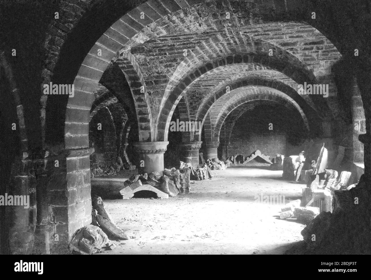 Chester, the Cathedral Crypt 1888 Stock Photo - Alamy