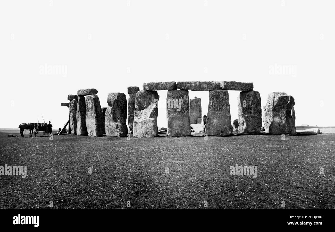 Stonehenge, from the east 1887 Stock Photo - Alamy