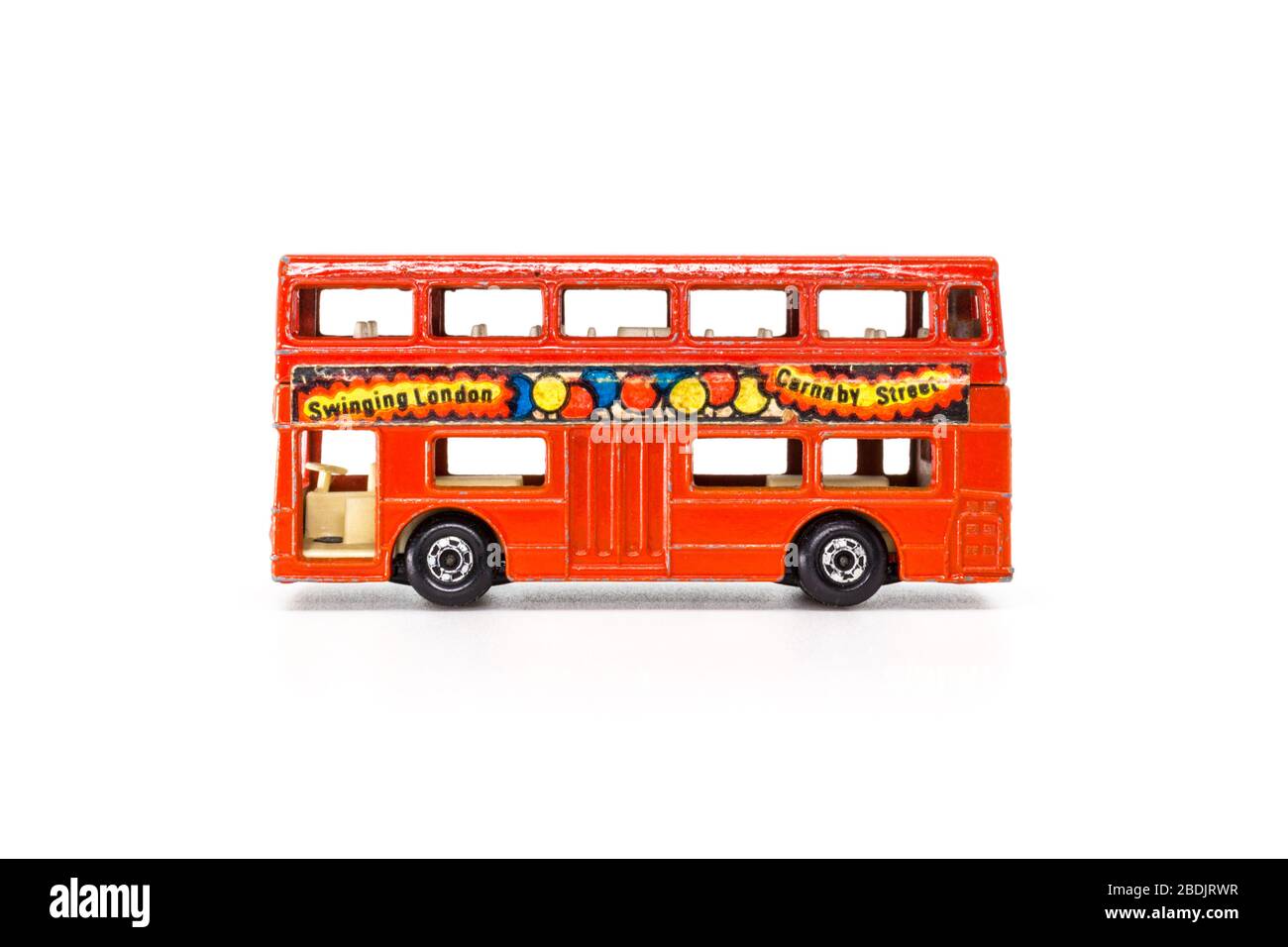 Lesney Products Matchbox model toy car 1-75 series no.17 The Londoner Double-decker Bus Stock Photo