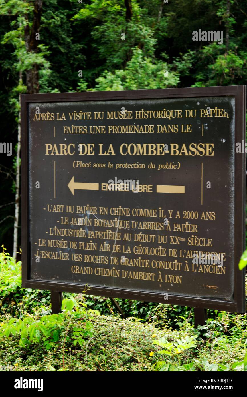 France, Ambert de Auverne, Auverne, Puy de Dome, paper mill, Richard de