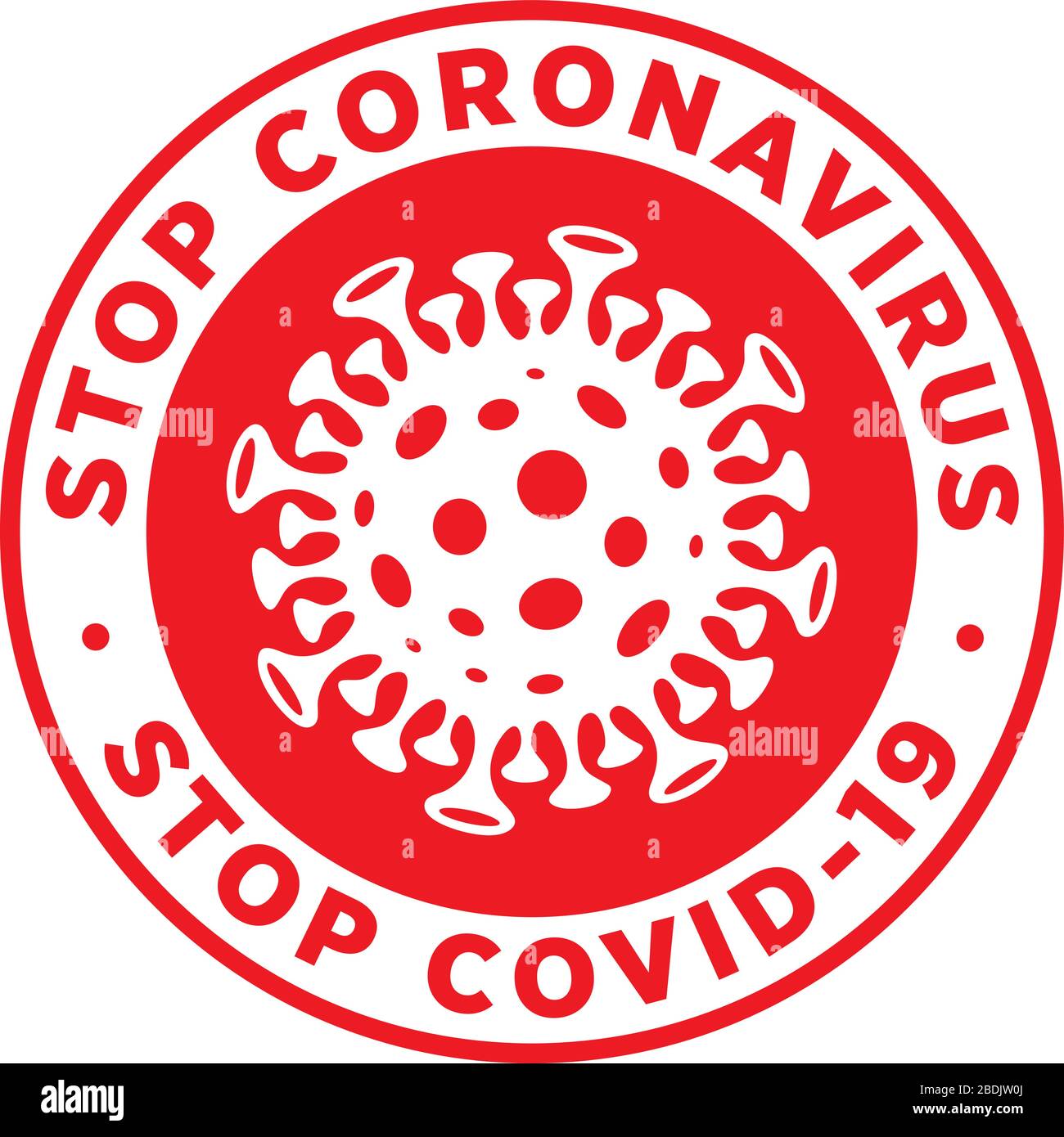 Stop Coronavirus Stop Covid19 Signage or Sticker for help reduce the ...