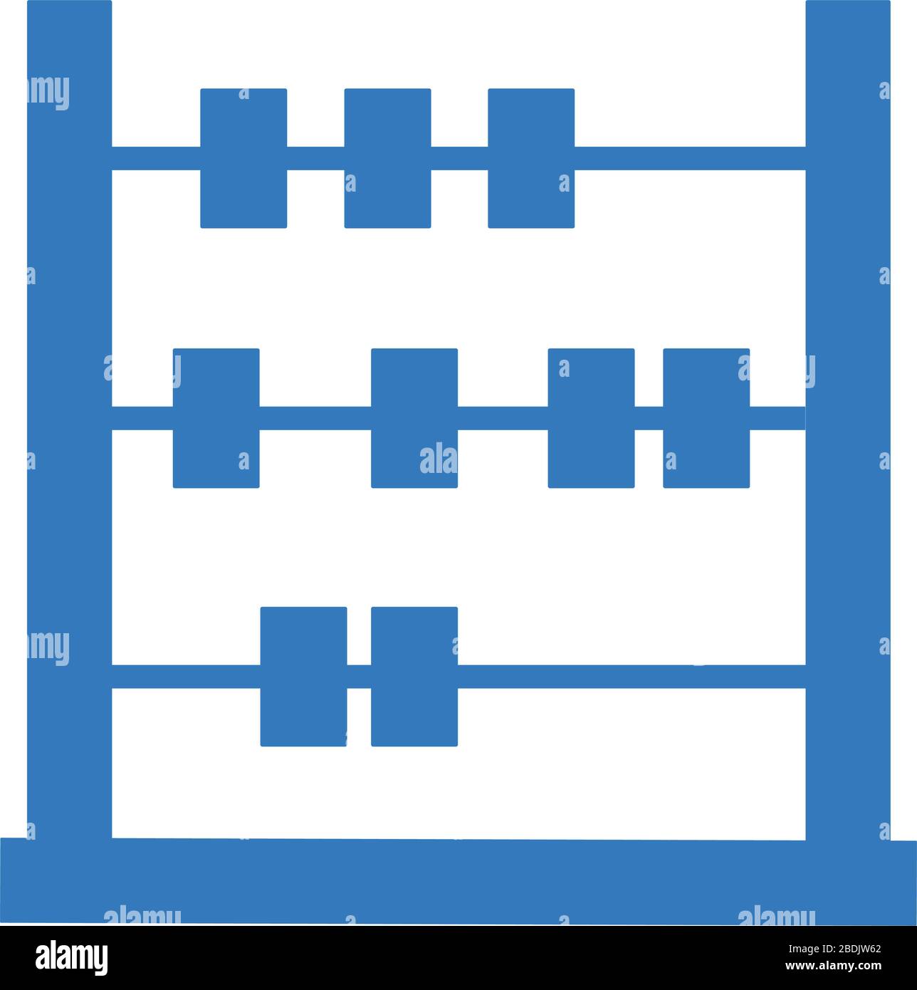 Beautiful design and fully editable Abacus icon, calculate, math, mathematics vector design. Stock Vector