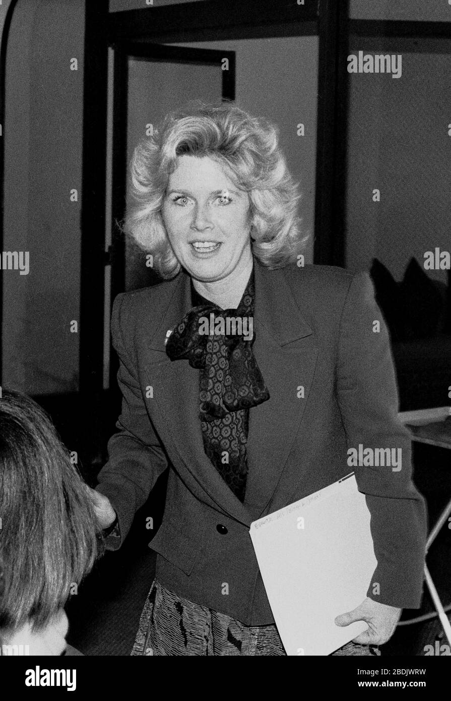 Mary Elizabeth Tipper Gore campaigning for her husband at the Saint Francise Yacht club, in San Francisco,  California, March 1988 Stock Photo
