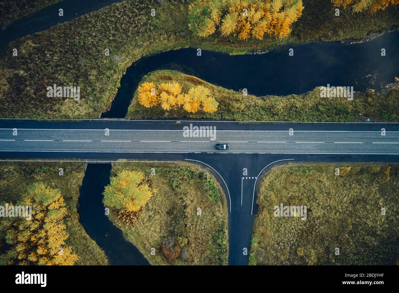Straight Road Top View