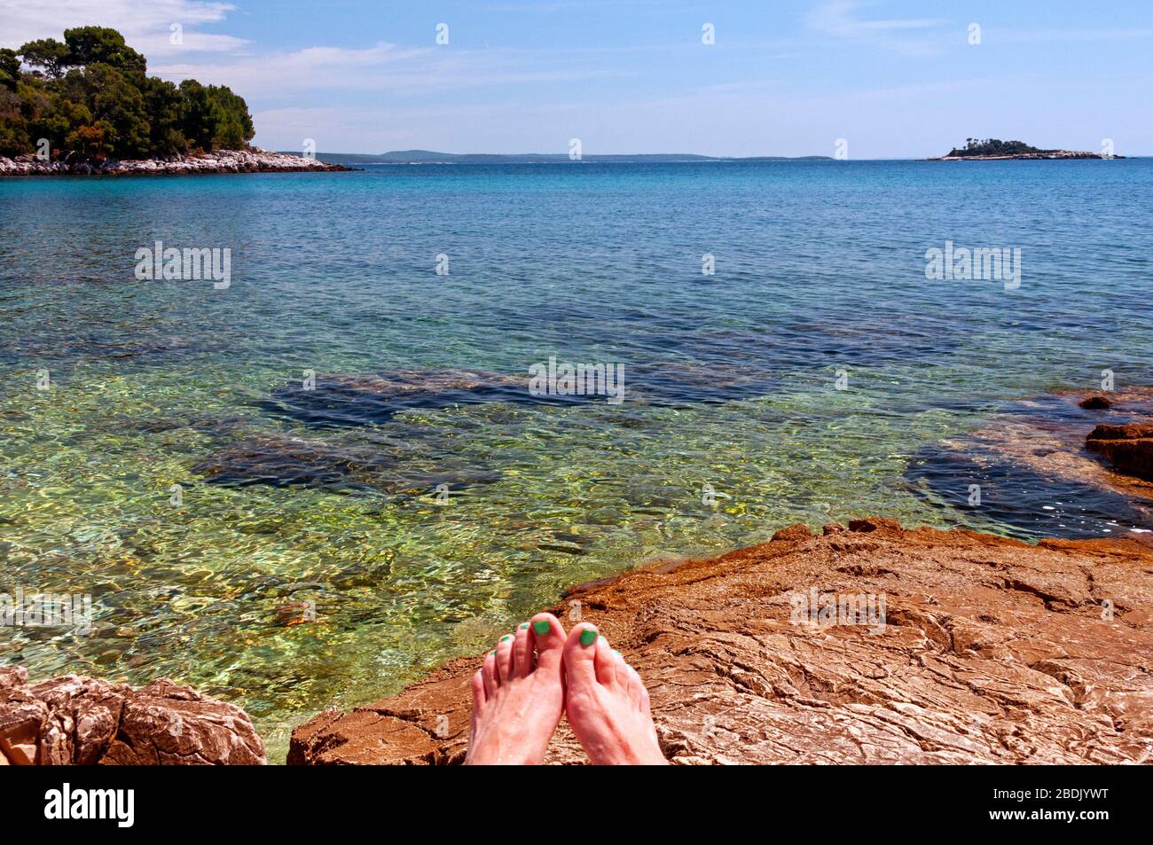 Forest Park Punta Corrente, also called Golden Cape, Rovinj, Croatia Stock  Photo - Alamy