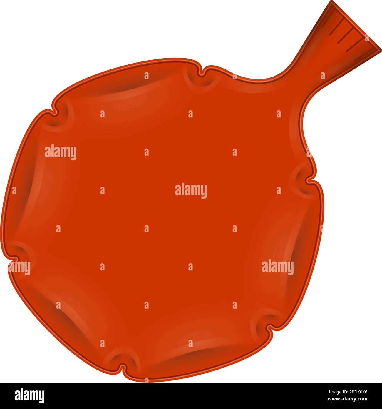 Isolated whoopee joke cushion Stock Vector