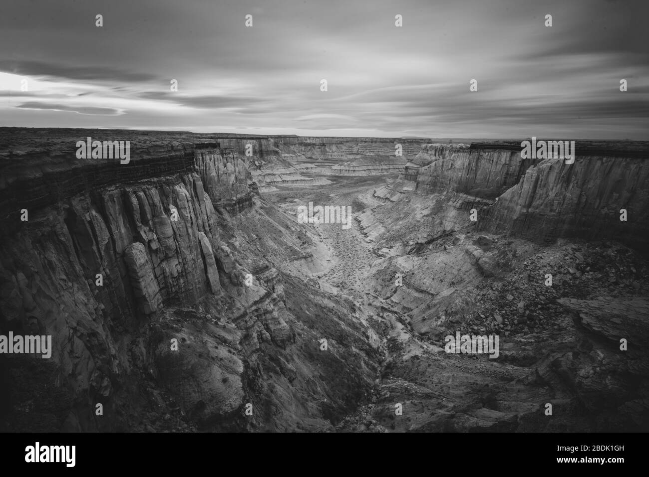 Massive Landscape Coal Mine Canyon on Navajo Reservation in Ariz Stock Photo