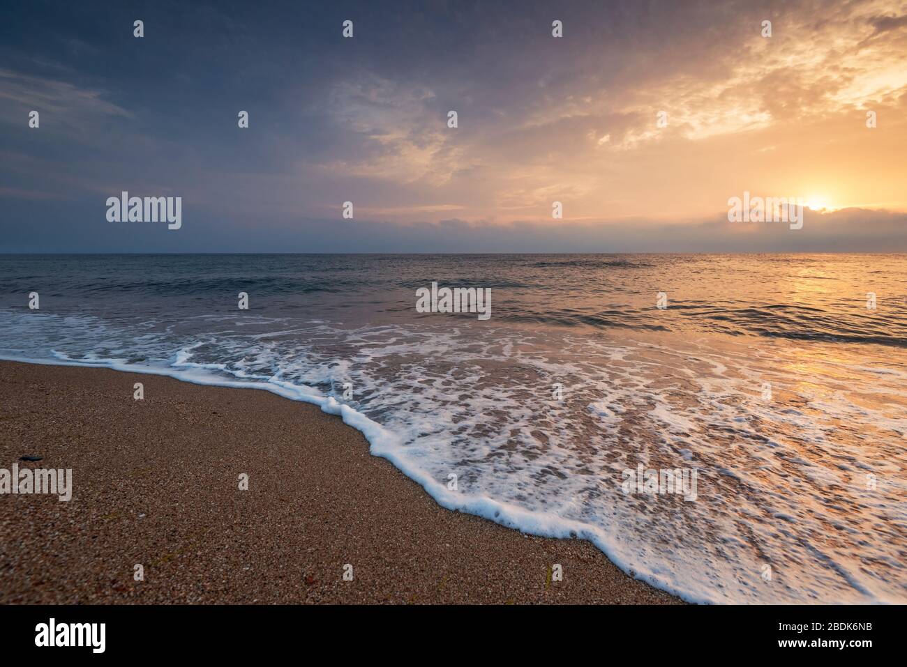 Beautiful sunrise over the sea Stock Photo - Alamy