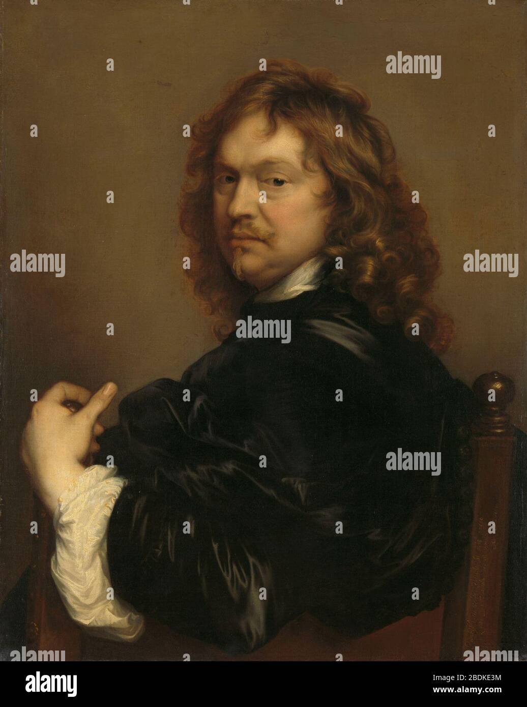 Adriaen Hanneman - zelfportret (1656). Stock Photo