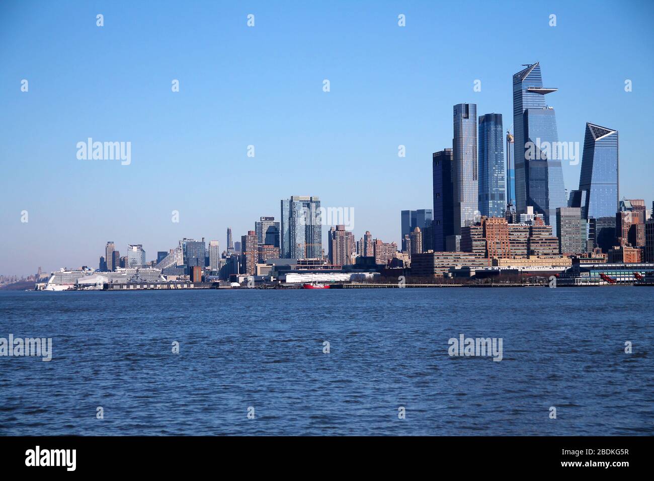 View of Manhattan skyline from New Jersey Stock Photo Alamy