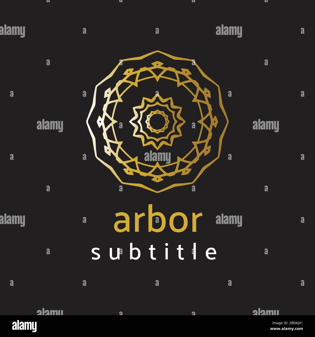ornament logo Stock Vector