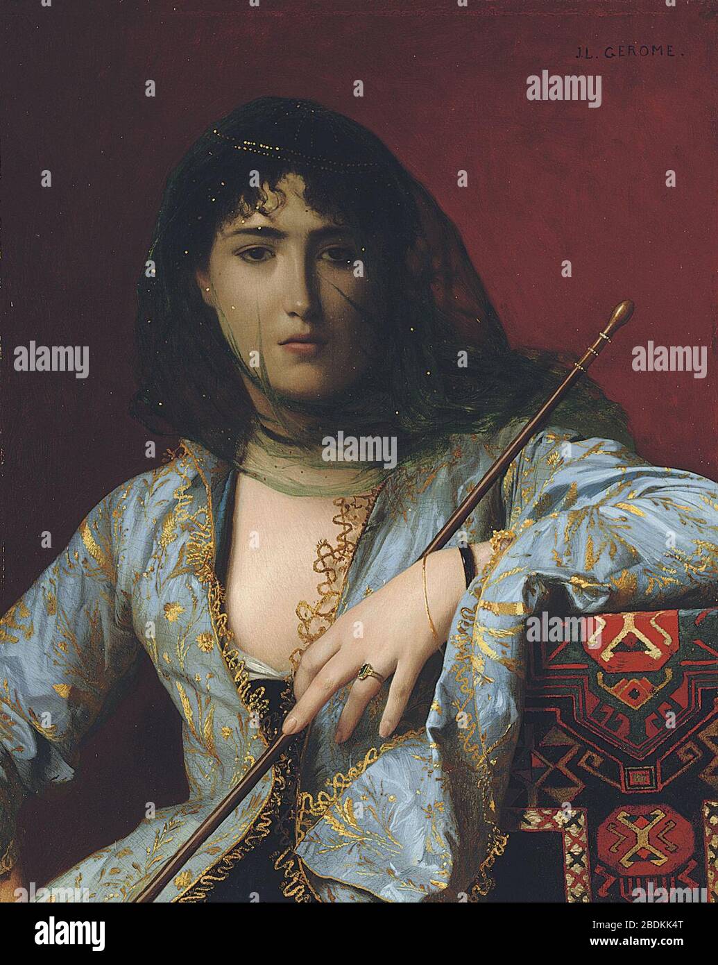 Gérôme--Femme circassienne voilée--Veiled Circassian Beauty--1876. Stock Photo