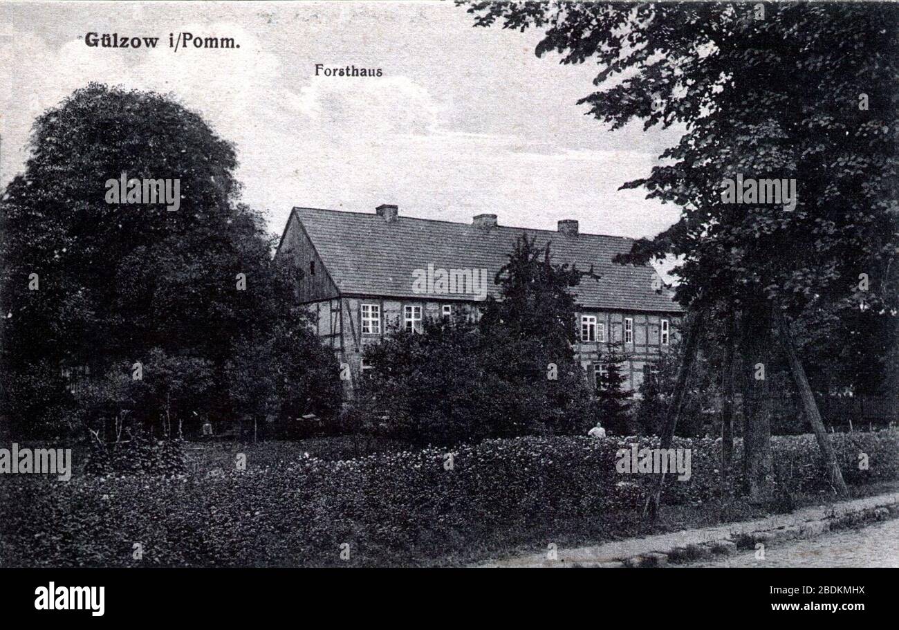 Gülzow - Forsthaus. Stock Photo