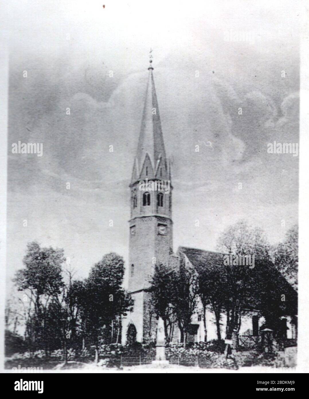 Gülzow - kirche. Stock Photo