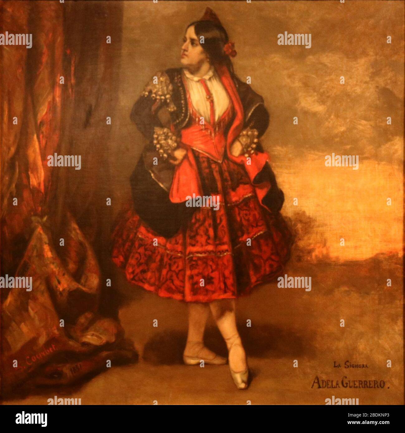 Gustave Courbet La Signora Adela Guerrero Danseuse Espagnole Stock Photo Alamy