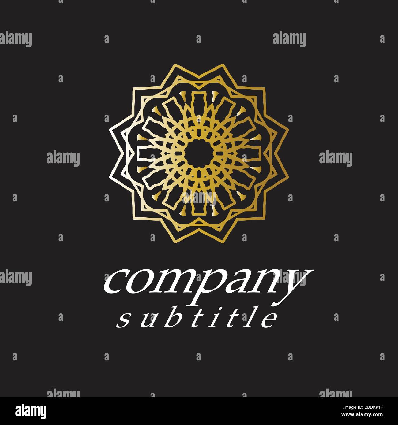 ornament logo Stock Vector
