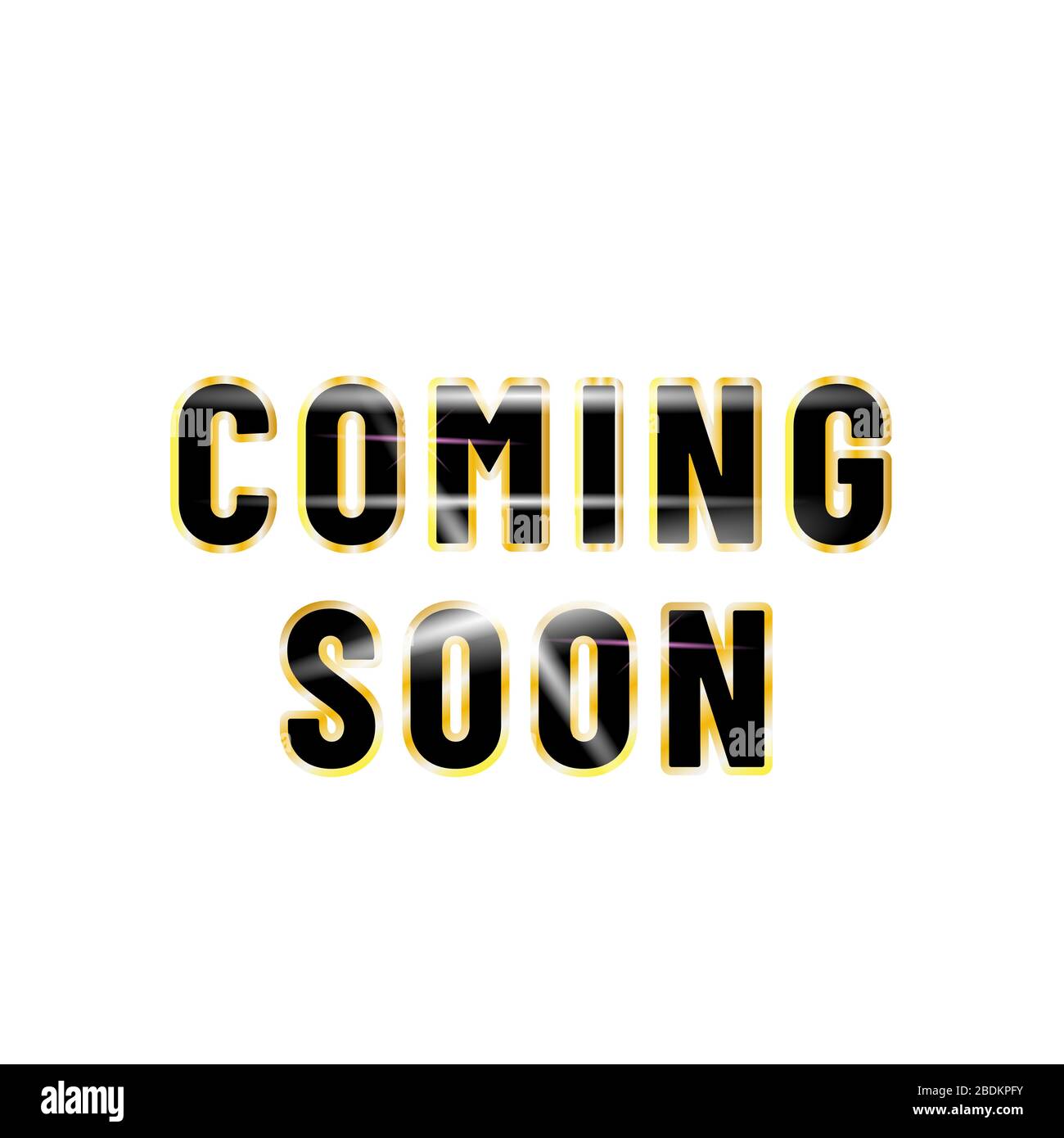 Coming Soon Poster Design Isolated White Background Stock Vector Image